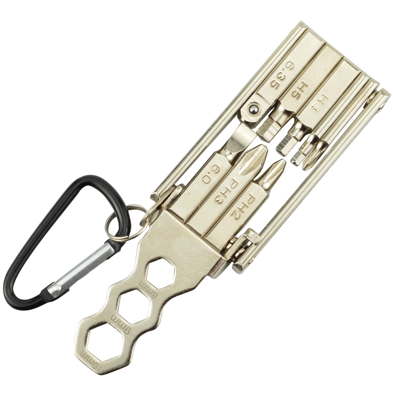 JERXUN Folding Hex Key Set, Flat Head Multi-Functional Hex Wrench, Mini Phillips Screwdriver, Flathead Screwdriver