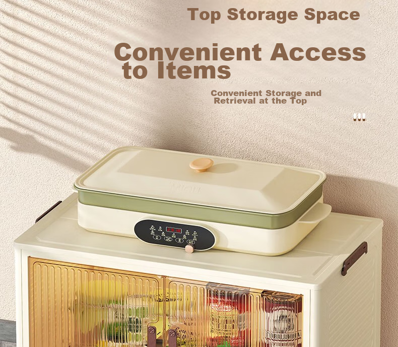 Shunyou Storage Cabinet, Wheeled Organizer Box, Foldable Wardrobe, Kitchen Storage Unit SY-608 9