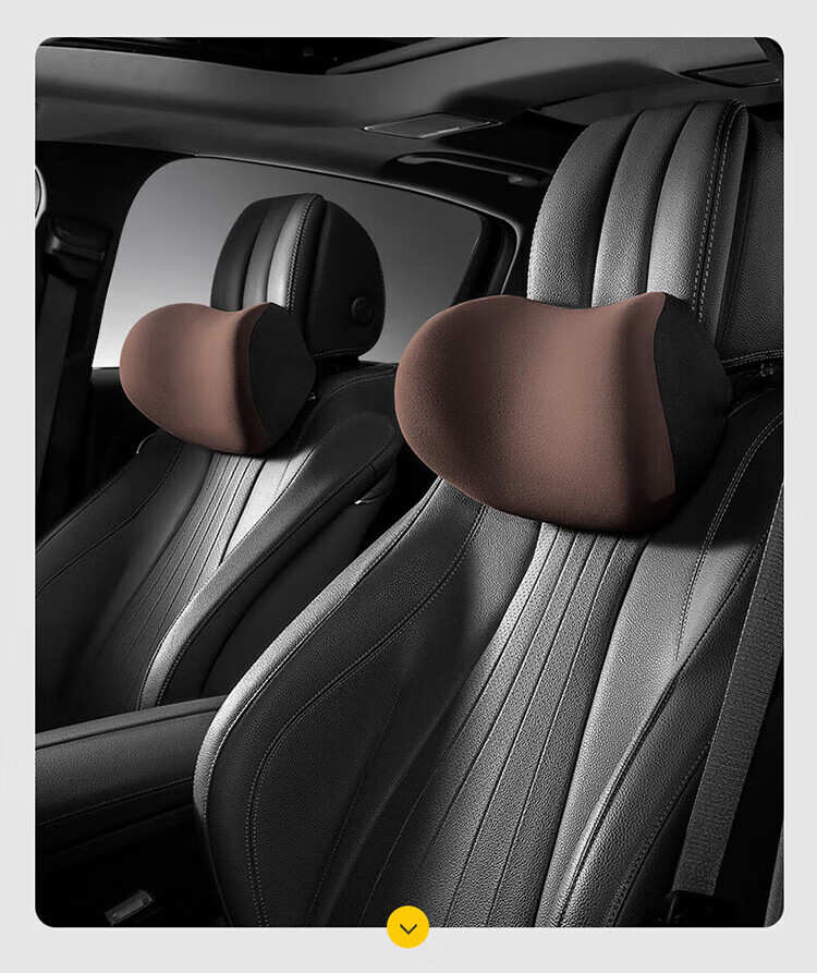 Buleishen Car Headrest, Neck Support Pillow, Lumbar Support Cushion, Automotive Accessory, Black, Suitable for Xiaomi SU7 17