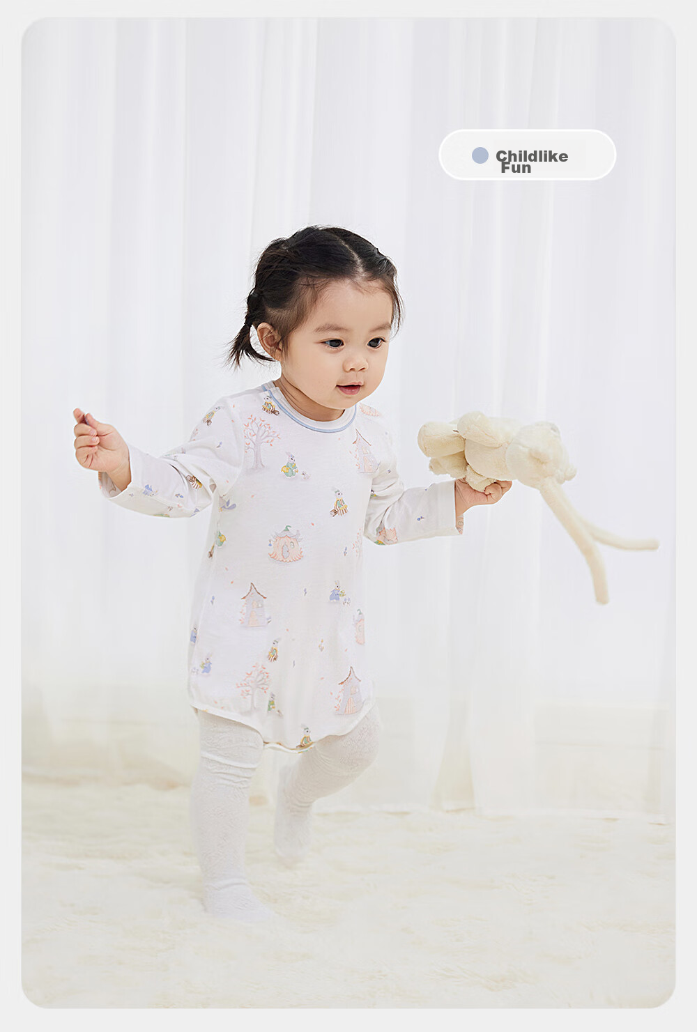 YEEHOO Baby Clothes All-Season Onesie for Boys And Girls, Long-Sleeve Romper, 7A Antibacterial Newborn Clothing 32