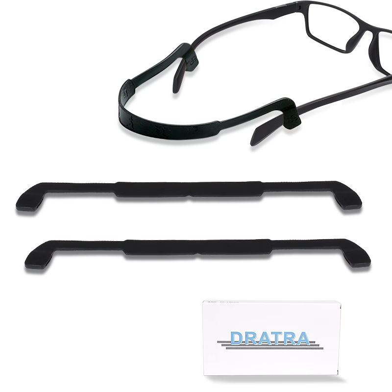 DRATRA Anti-Slip Silicone Ear Hooks Glasses Strap Secure Temple Anti-Drop Sports Running Basketball Accessory