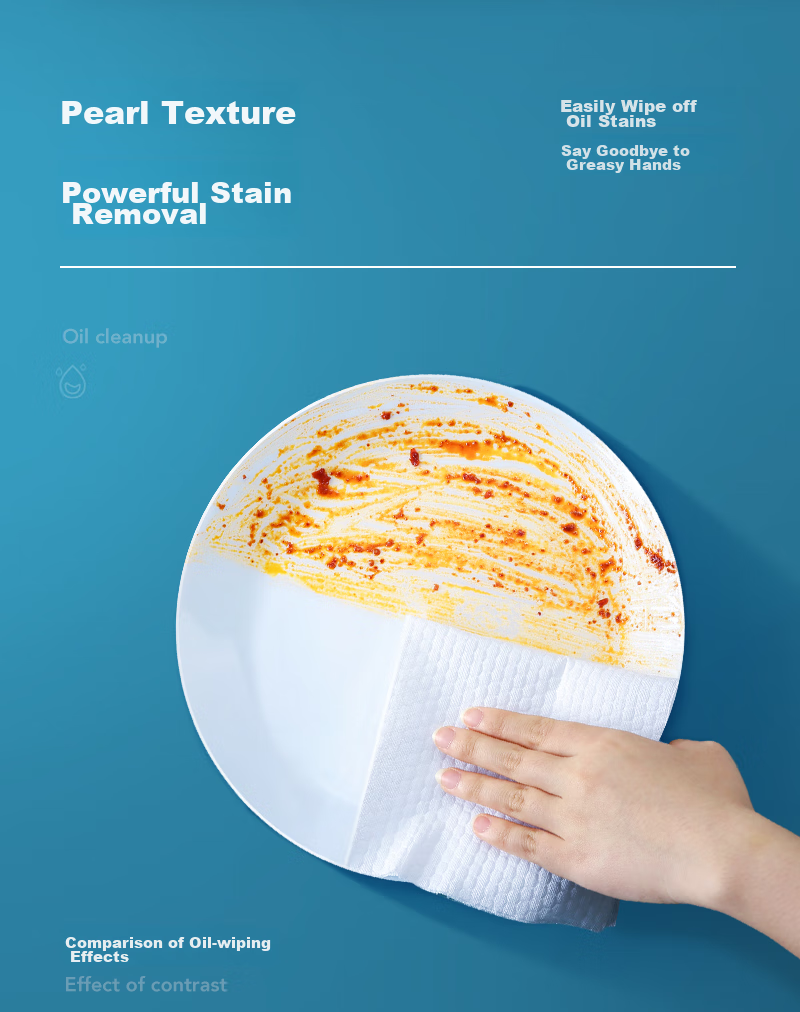 LYNN Lazy Person's Wipes 20*20cm [200 Sheets] Disposable Wipes Dishwashing Cloths Kitchen Paper Towels Kitchen Wipes 9