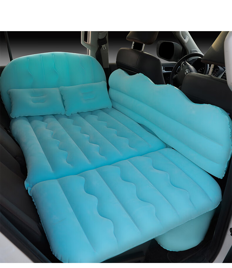 Adandyish Storage Bench Three-Sevenths Car Inflatable Bed, Car Sleeping Pad, Rear Seat Travel Mattress, Gray 22