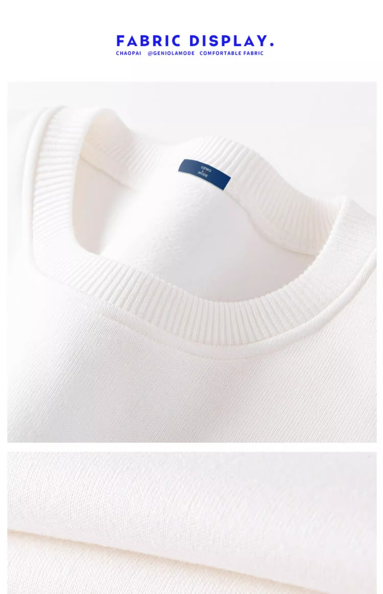 GENIOLAMODE Men's Sweater, Winter Round Neck, Fleece-Lined, Thickened, Warm And Comfortable Knitted Pullover Base Layer Top 10