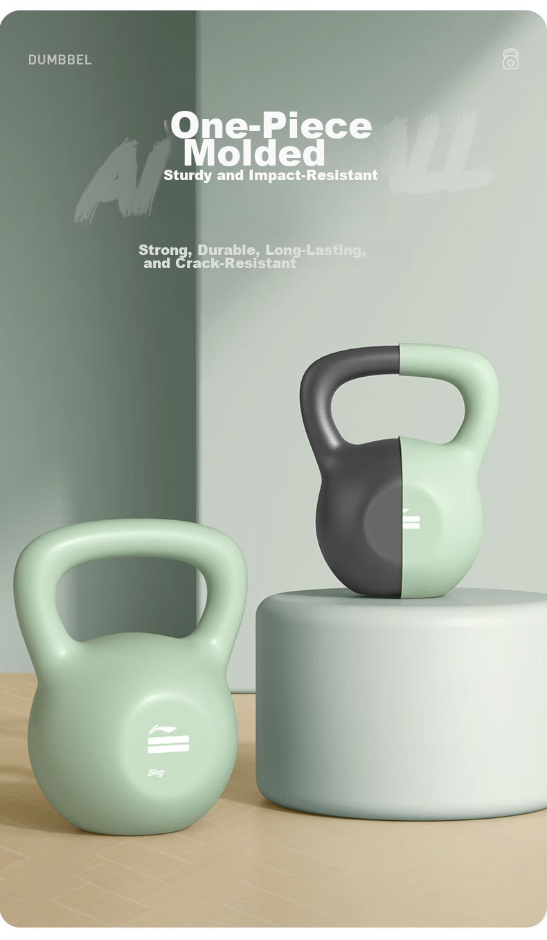 Li-Ning Kettlebell, Women's Dumbbell Fitness Equipment, Men's Strength Training Sports Equipment, Cast Iron Kettlebell, Professional Glute Exercise And Iron Lifting Equipment 7