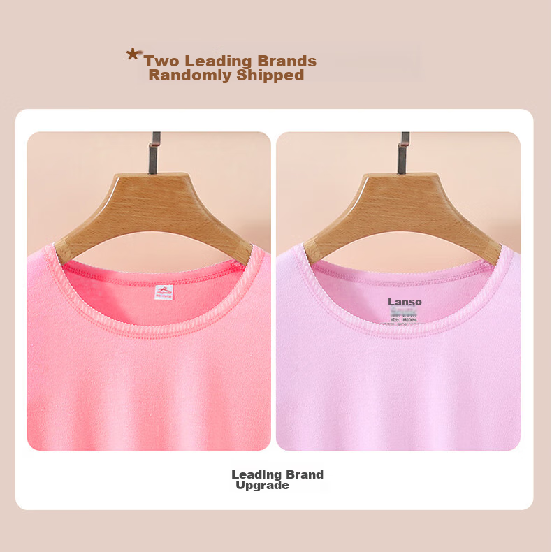 LangSha Women's Autumn Underwear Set, 100% Pure Cotton, 7A Antibacterial And Anti-Mite, Thin Cotton Thermal Underwear 15