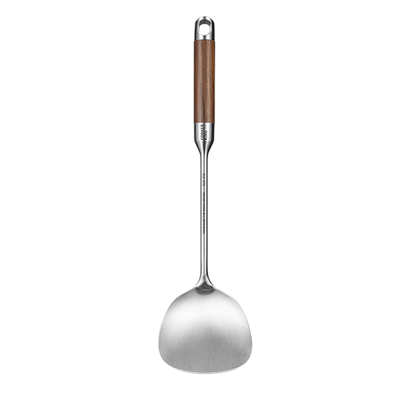 COOKER KING 316 Stainless Steel Soup Ladle with Rosewood Handle, Thickened Spoon for Iron And Stainless Steel Pots, Uncoated Pot Soup Ladle