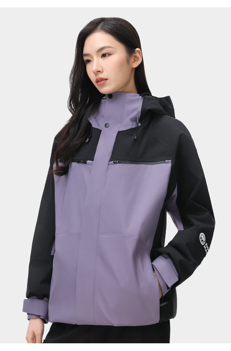 CAMEL Unisex Single-Layer Hard Shell Lightweight Waterproof Windproof Mountaineering Jacket [Panda Series] 1136 XL 16