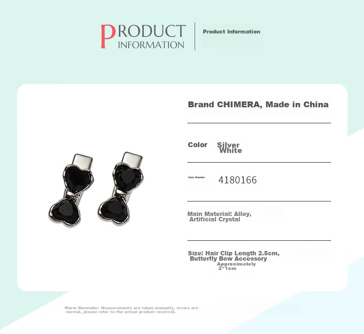 CHIMERA Light Luxury Rhinestone Bow Hair Clip, Internet Celebrity Bangs Clip, Side Hairpin, Hair Clip for Women, Mid-Autumn Festival Gift 10