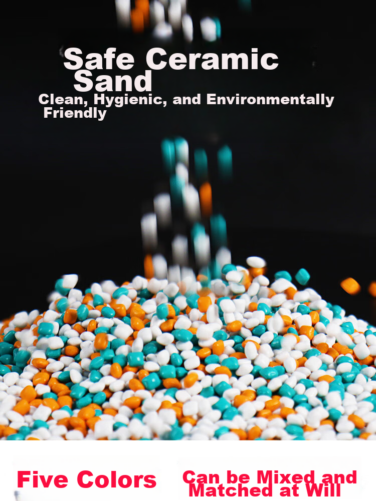Diyu Children's Toy Sand, Ceramic Sand Imitation, 10 Jin Package, Colored Stone Sand, Digging Sand, Playground Amusement Park Beach Toys 1