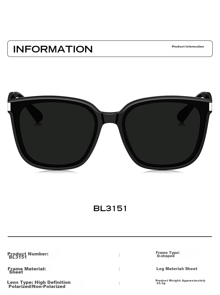 BOLON [Father's Day Gift] Versatile Sun Protection Sunglasses, Windproof Driving Glasses, Trendy BL3151A12 8
