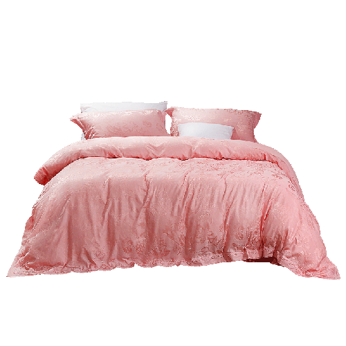 FUANNA Bedding Set of Four Pieces, European Jacquard High-End Bedding, Single Or Double Set, Pure Cotton Bedsheet, 203*229cm