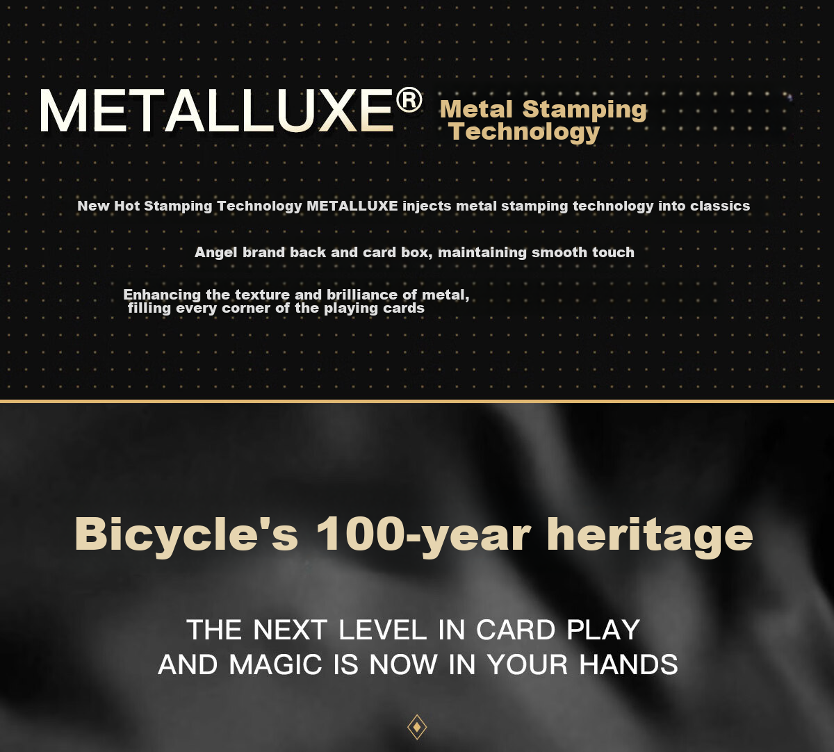 BICYCLE Playing Cards, High-End Luxury Gold-Stamped Cards, Ni Jin Series, Fairy Green, 1 Deck 2