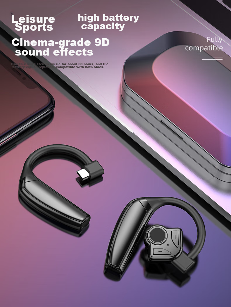 Guiyin B1 Wireless Bluetooth Headphones New Style, Ear-Hook Smart Noise Reduction In-Ear Ultra-Long Standby Battery Life, Running Music, Compatible with Huawei, OPPO, Apple, Vivo, Invoice Available 13