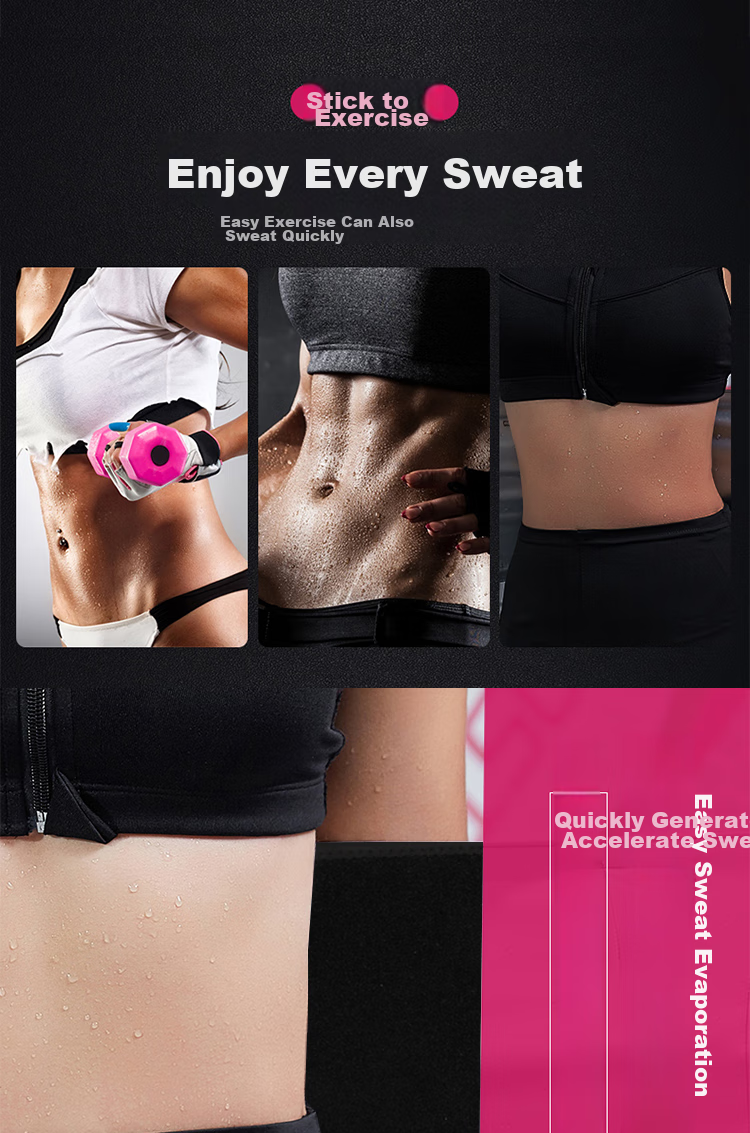 Chidong Sweat-Inducing Waist Support Belt for Men And Women, Abdominal Shaping, Waist Slimming, Summer Fitness Running Sports Sweat-Loss Weight Loss Waist Brace One Size Fits All 4