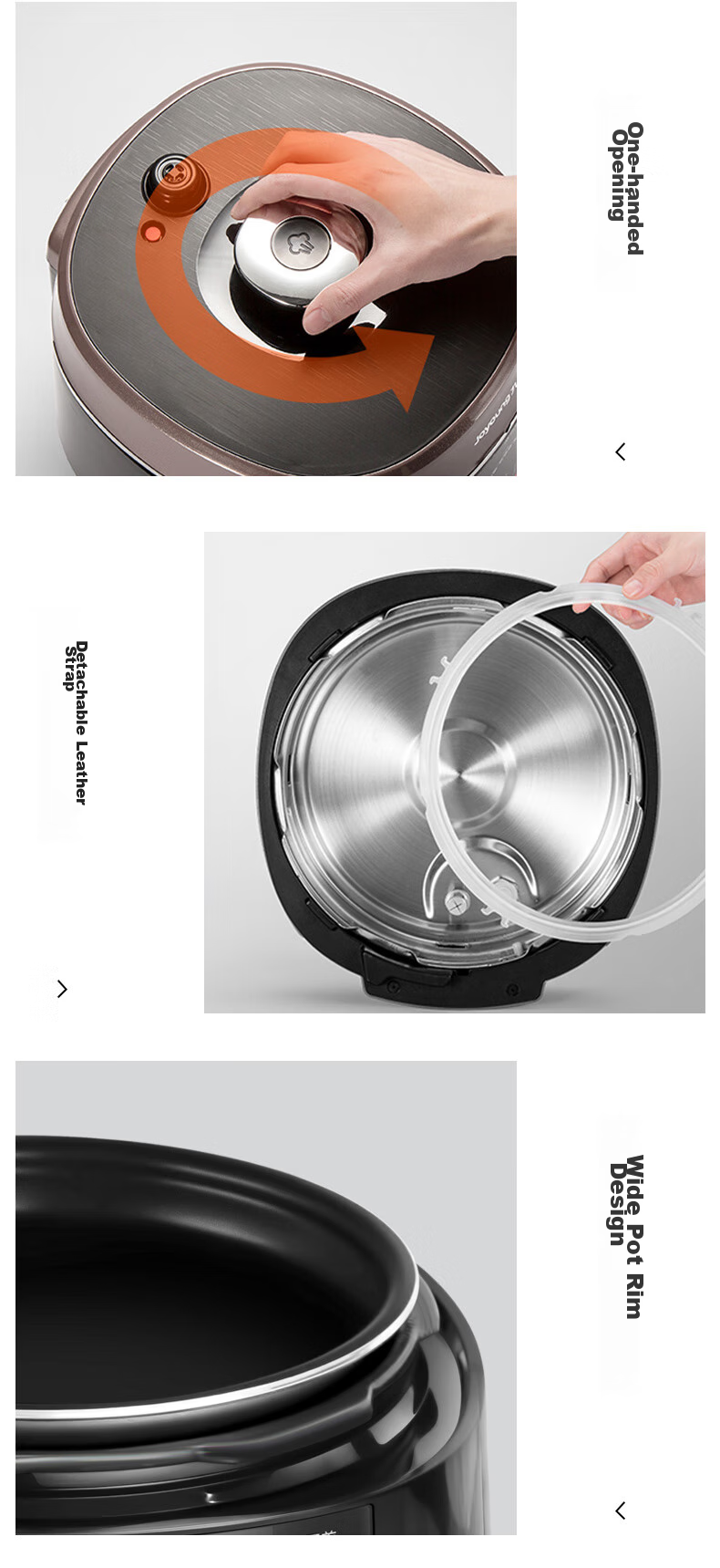 Joyoung 5L Smart Home Electric Pressure Cooker for 4-5 People with Dual Inner Pot, Multifunctional Copper Craftsmanship High Pressure Cooker with Large Fire, Nutritious Cooking, Timer And Reservation Function Y-50C82 17