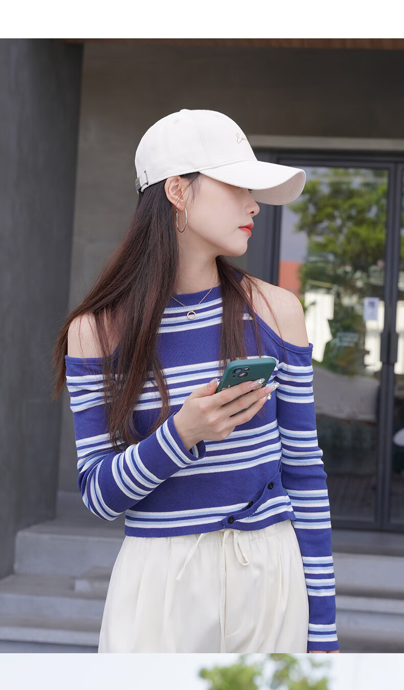 CACUSS Baseball Cap for Women, Spring And Autumn Soft Top Visor Hat, Outdoor Sun Hat, Face-Slimming Korean Style Versatile Sunshade Cap, Coffee Color 10