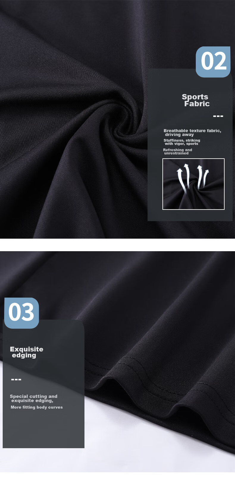 BURUITE Sports Outfit for Men, Running Gear, Gym Clothes, Morning Jogging, Badminton Uniform, Cycling Ice Silk, Spring And Autumn Quick-Dry Clothing 13