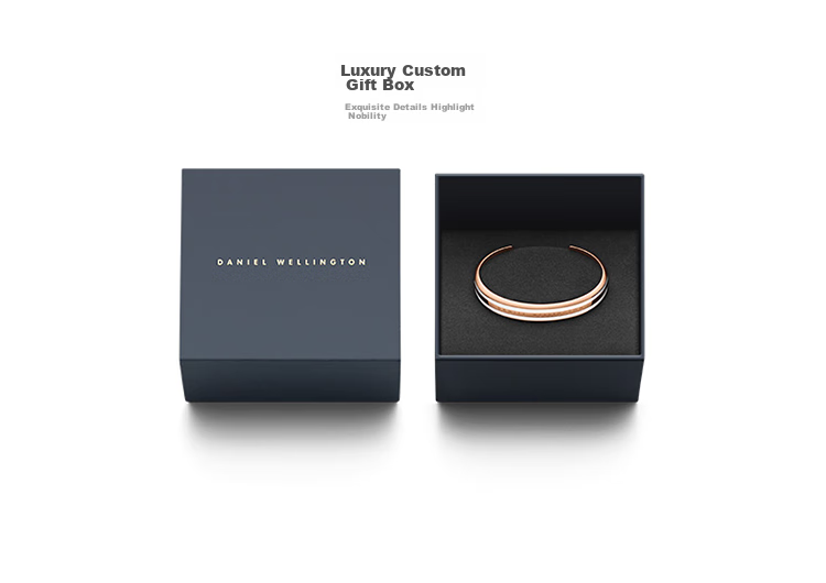 Daniel Wellington Satin White + Rose Gold Medium Open Bangle for Women DW067 Birthday Gift for Girlfriend 11