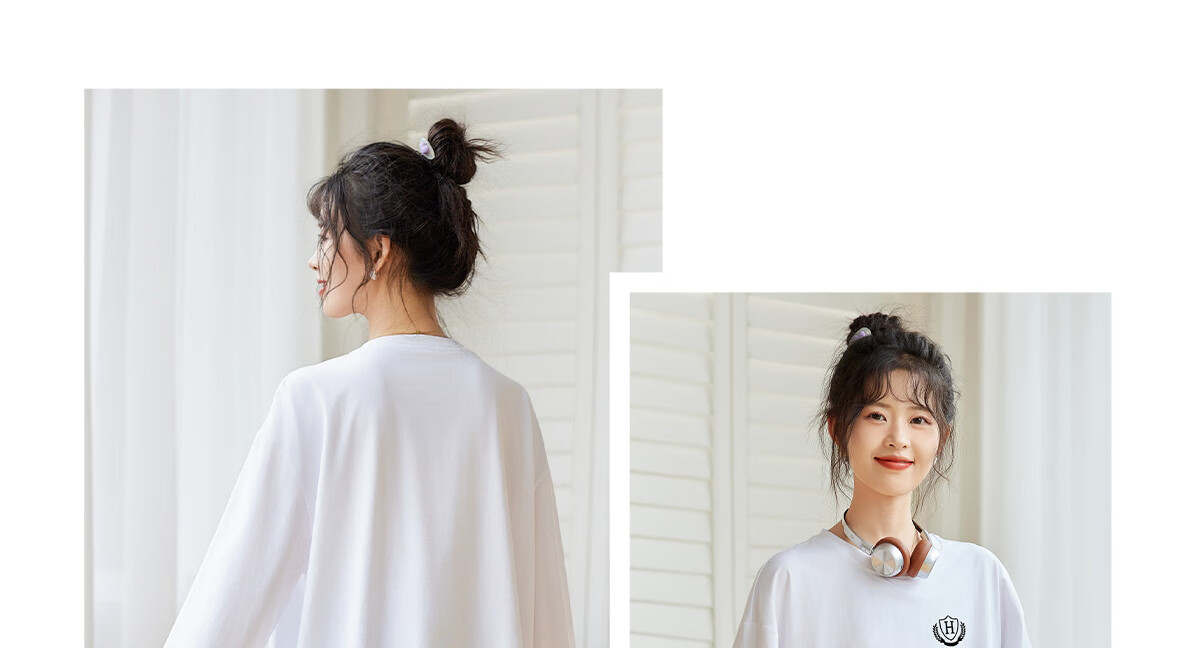 Halo Queen Long-Sleeve T-Shirt for Women, Spring And Autumn Round Neck Letter Print Casual Loose Comfortable Base Shirt Top New Product H143T2011 8