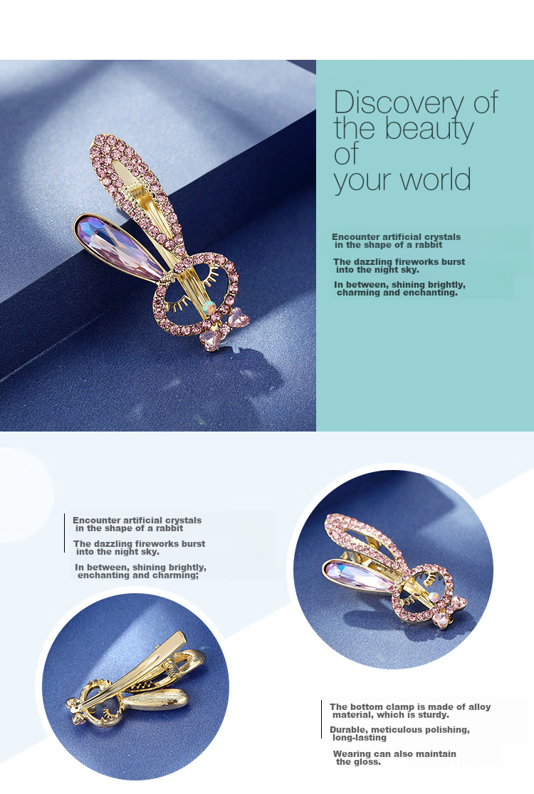 CHIMERA [Noble] 6 Sweet Hair Clips for Women, High-End Hairpins, Side Clips, Bangs Clips, Gift Box, Mid-Autumn Festival Gift 3