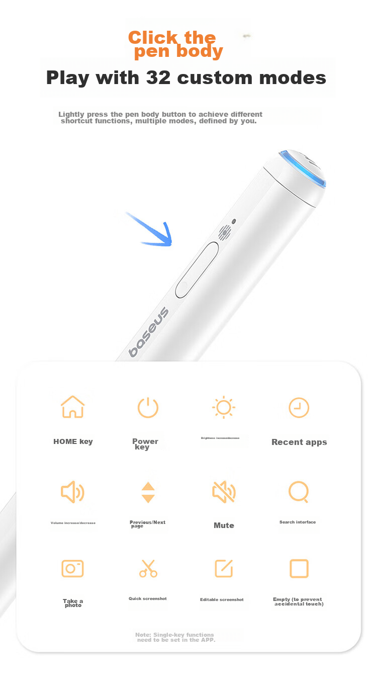 BASEUS Capacitive Stylus for IPad, Compatible with Apple Pencil Gen 2, Suitable for 2026 Pro/Air8/Mini/iPad11 Tablets, Touchscreen Writing Pe 14