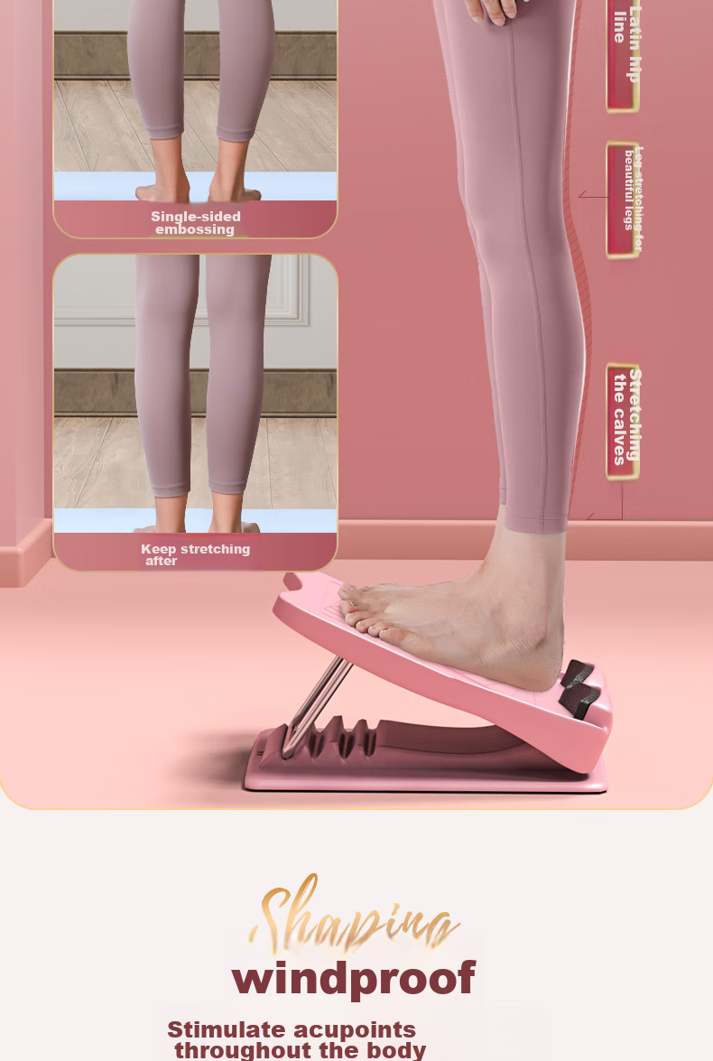Li-Ning Stretching Board, Foldable, for Adults And Children, Home Use, Standing Inclined Pedal, Stretcher, Massage, Ankle Correction, Rehabilitation, Fitness 5