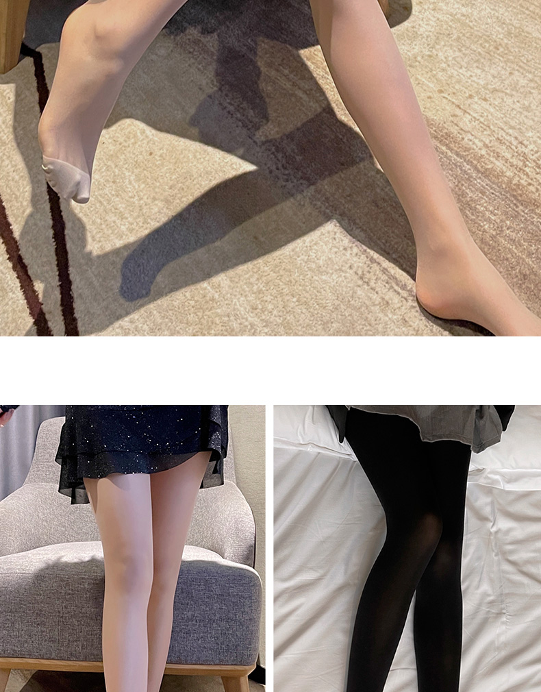 LangSha Black Sheer Pineapple Patterned Slimming Versatile JK Style Tights Pantyhose Nude Effect 8