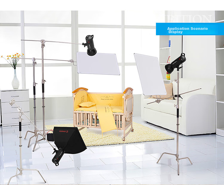 JINBEI CK-2 Detachable Tripod Crossbar, Arm, Light Stand, Ceiling Light Bracket, Magic Leg Studio Photography Light Stand CK-2 Magic Leg Light Stand 8
