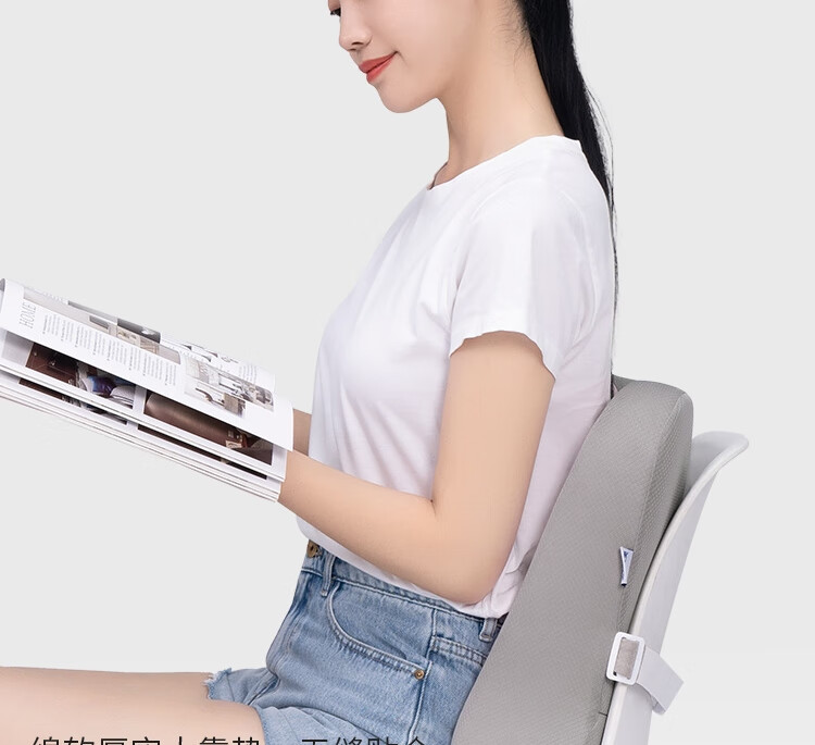 JAGO Lumbar Support Cushion, Seat Pad, Butt Cushion, Office And Car Lumbar Pillow, Back Support Cushion, Memory Foam Chair Backrest Pad 12
