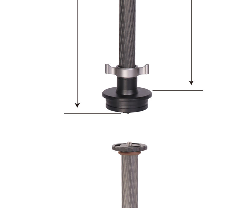 Leofoto Central Column, Carbon Fiber Central Column 2-Section Tripod with Central Column Tube DC-282C 4