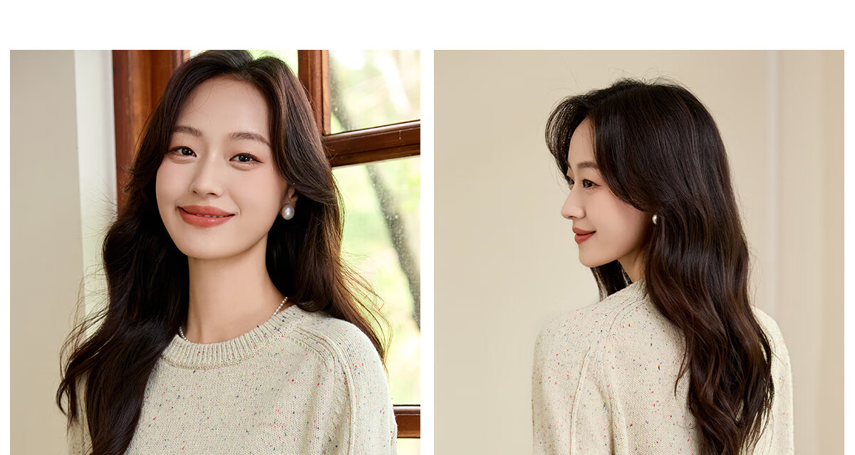 PinCai Women's Knitted Sweater Spring Autumn High-Quality Speckled Pullover Knitwear Base Layer P144Z9029 20