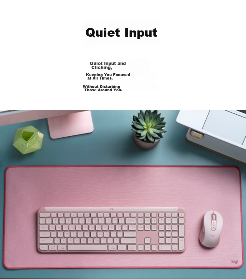 Logitech K950 Keyboard, Bluetooth Keyboard, Office Keyboard, Wireless Keyboard, Portable Ultra-Thin Keyboard, Premium Series, Three-Device Switching, White 6