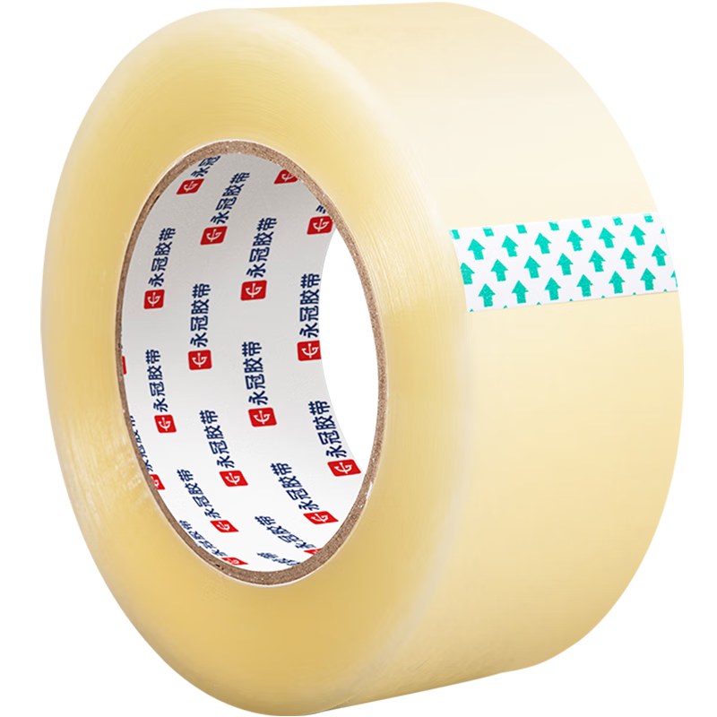 Yongguan Transparent Tape for Packaging, Sealing Express Boxes, Wide Adhesive Tape for Goods, Factory Warehouse Moving, 42mm*100y (91.4m)*50um*36 Rolls/box, Complies with EU PPWR