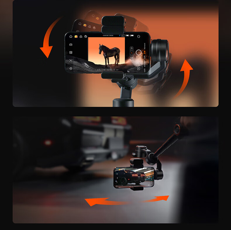 Hohem [Professional Grade | 9th Generation Stabilization] M7 Smartphone Stabilizer, Intelligent AI Precise Tracking, 360° Follow-Up, Orthogonal Three-Axis Anti-Shake Gimbal, Selfie Stick, Live Streaming And Vlog Tool 22