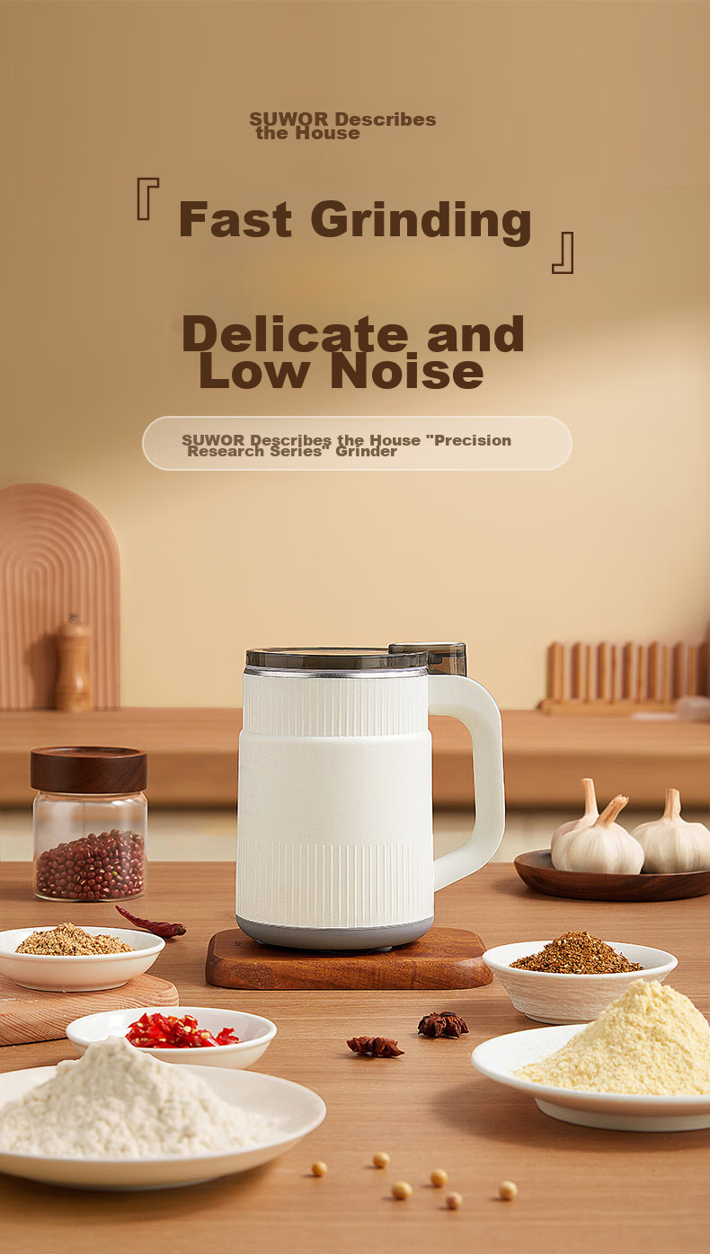 Shuwushuo Grinder, Powder Machine, Ultra-Fine Grinder, Home Use Chinese Herbal Medicine Small Crusher, Grain Grinder, Milling Machine 1