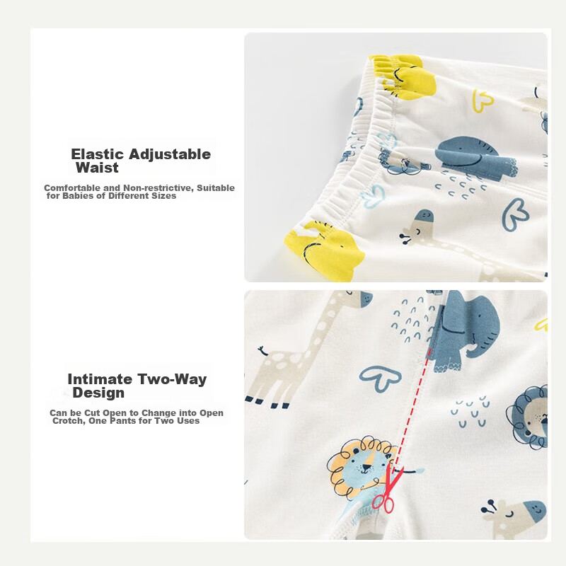 Huanxixiaoxiong 6 Months - 3 Years Old Baby Boy Autumn Underwear Set, Infant Spring And Autumn All-Cotton Class A Separate Girls Autumn Top And Pants Set