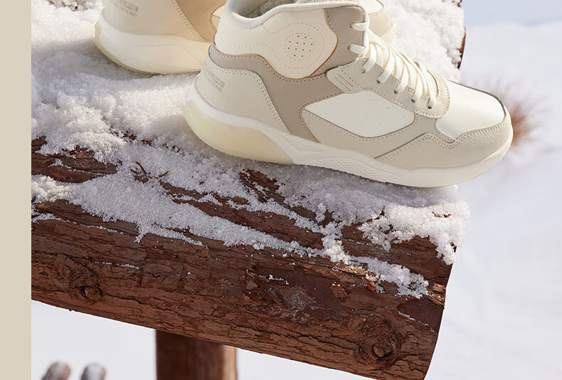 361° Women's Sports Shoes, Autumn And Winter High-Top Warm Fleece-Lined Heightening Casual Sneakers, Style 682146606A-1 20