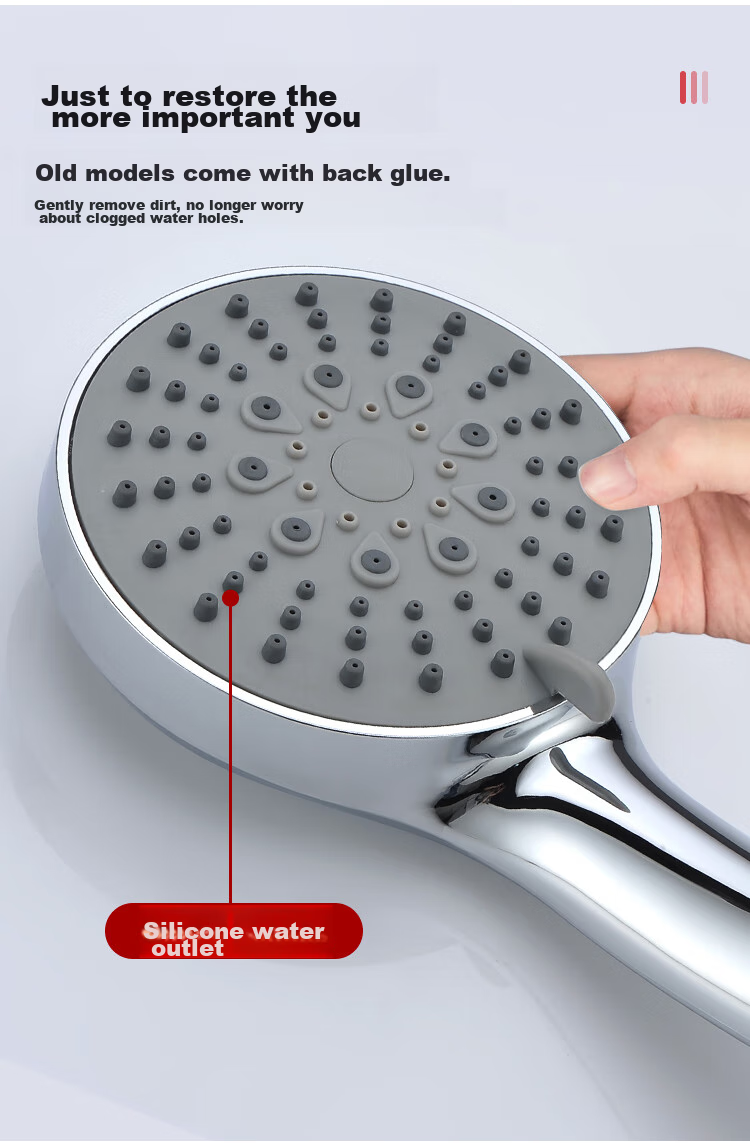 Larsd High-Pressure Shower Head Set, Handheld Shower Head for Bathing, Shower Head + Flexible Hose Two-Piece Set LD3572 3