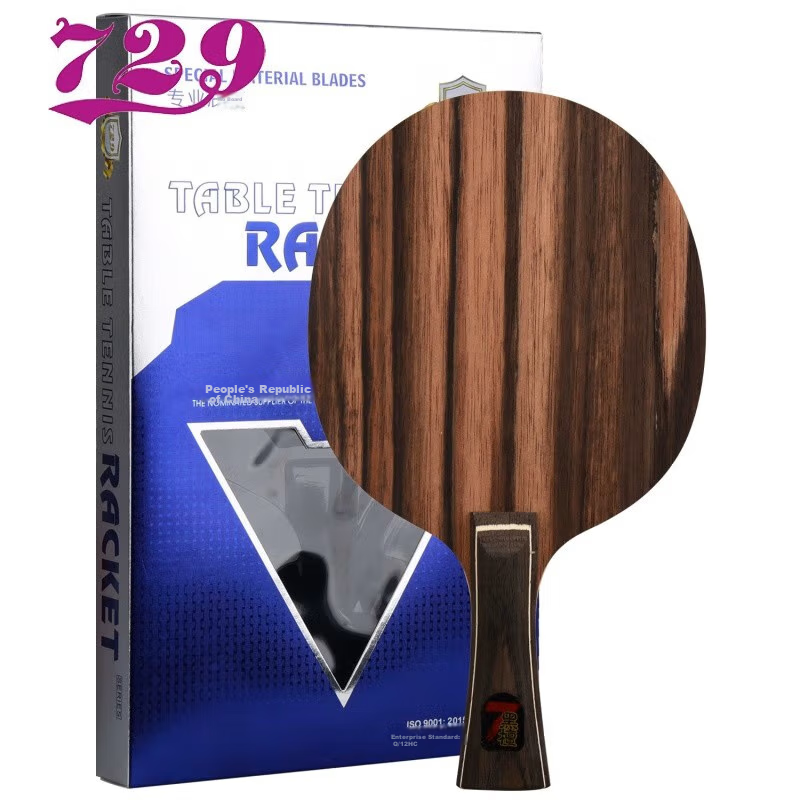 729 Table Tennis Blade, Table Tennis Racket Penhold Grip, Gai Shi Black Ebony Seven 7 Professional Grade