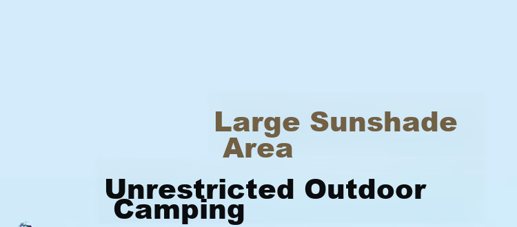 WhitePeak Silver-Coated Hexagonal Sunshade Tent for Outdoor Camping, Sun Protection, Rain Protection, Portable Picnic Tarpauli 2
