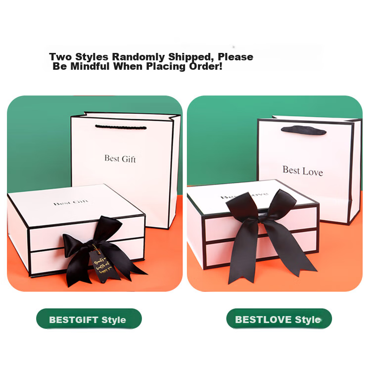 Jidukongjian Gift Box, Birthday Present Box, Anniversary Graduation Confession Gift Box, Packaging Box, Gift Box, Empty Box + Gift Bag 1