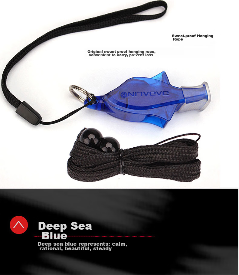 JAJALIN Outdoor Aluminum Alloy Survival Whistle, Referee Whistle, Random Color 7
