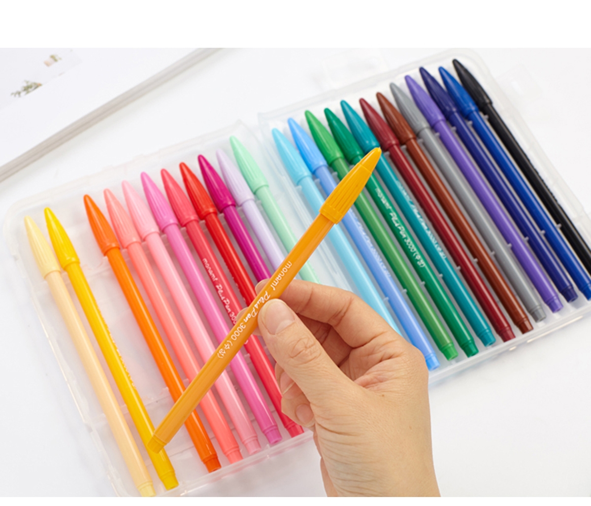 [Back to School Essential] Monami (Monami) New P3000 Fiber Pen, Water-Based Pen, Gel Pen, Outlining Pen, Journaling Pen for Students, Black, 12-Pack, 04008/04009-01 17