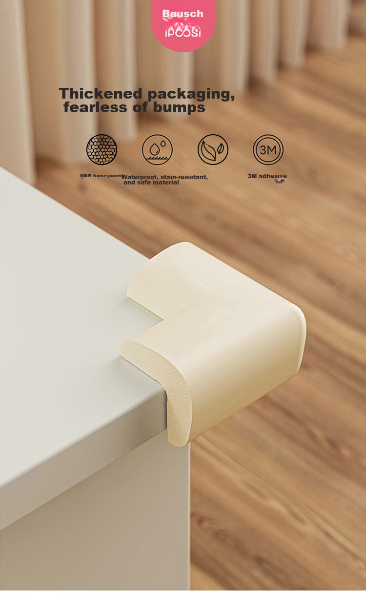 Baoshi Children's Corner Guards, Table Edge Protectors, Anti-Collision Cushions, L-Shaped Baby Safety Corner Guards, Anti-Bump Protectors, Set of 6 1