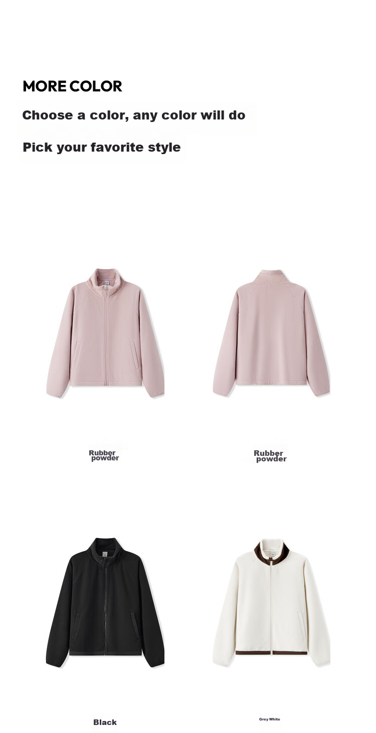 Semir Women's Anti-Static Fleece Loose Casual Winter Patchwork Stand Collar Raglan Sleeve Jacket 101724108004 23