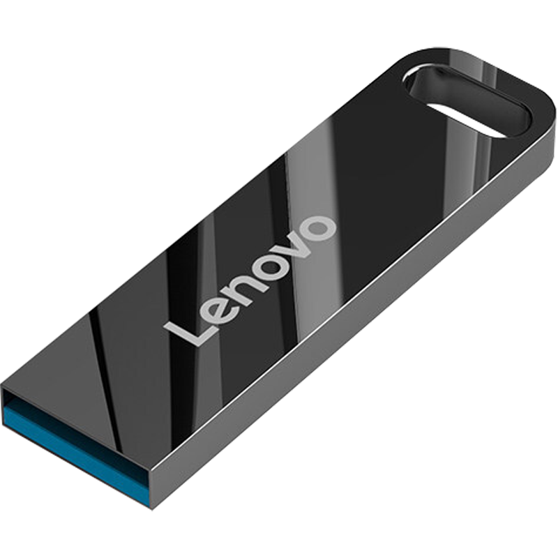 Lenovo 128GB USB3.2 Flash Drive, SX1 Speed Core Series, Gunmetal Color, Durable Metal Design, Essential for Business And Office Use