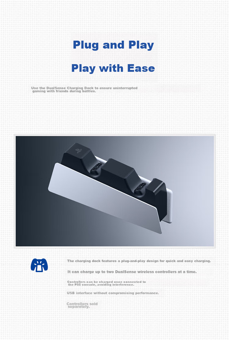 SONY PlayStation SONY (SONY) PS5 PlayStation DualSense Wireless Controller Charging Statio 3
