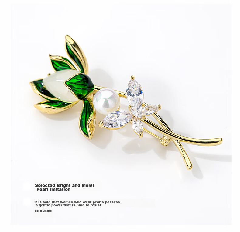 Qlady Orchid Brooch, High-End Women's Elegant Corsage, Anti-Exposure Pin, Scarf Buckle, Suit Accessory, Birthday And Mid-Autumn Festival Gift 9