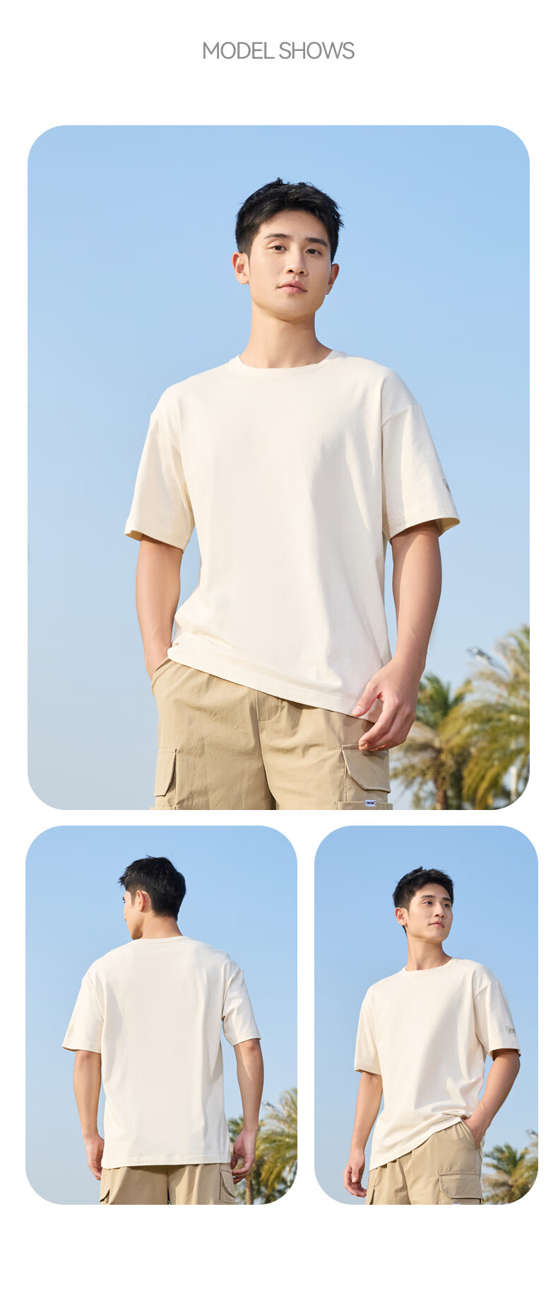 QIAODAN Short-Sleeve T-Shirt, Unisex Style for Men And Women, New Summer Release, Breathable Thin Fabric, Solid Color Undershirt, Couple's Wear 14